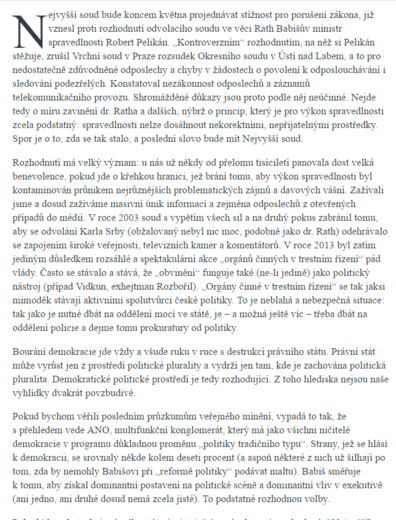 Demontáž starých pořádků1